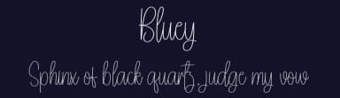Bluey by Andi Moz — Script Handwritten Font — thumbnail 2