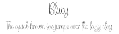 Bluey by Andi Moz — Script Handwritten Font — thumbnail 1