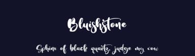 Bluishstone by Magnolitype — Script Handwritten Font — thumbnail 2
