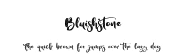 Bluishstone by Magnolitype — Script Handwritten Font — thumbnail 1