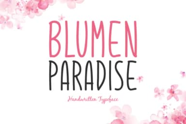 Blumen Paradise Font by Spanking Fonts — Script Handwritten Font — thumbnail 1