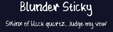Blunder Sticky by Noschey! — Script Handwritten Font — thumbnail 2