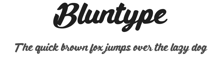 Bluntype by Ikiiko Type — Script Handwritten Font — preview 1