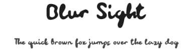 Blur Sight by Lettersiro Studio — Script Handwritten Font — thumbnail 1