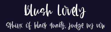 Blush Lovely by DM Letter Studio - Dimas Prasetyo — Script Handwritten Font — thumbnail 2
