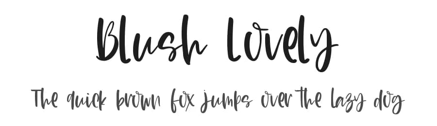 Blush Lovely by DM Letter Studio - Dimas Prasetyo — Script Handwritten Font