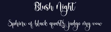 Blush Night by Airotype — Script Handwritten Font — thumbnail 2