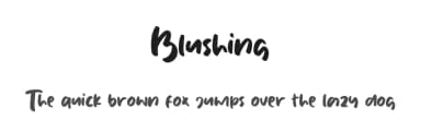 Blushing by Eifetstype — Script Handwritten Font — thumbnail 1