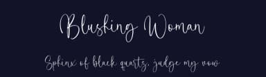 Blushing Woman by Balpirick Studio — Script Handwritten Font — thumbnail 2