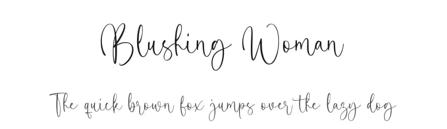 Blushing Woman by Balpirick Studio — Script Handwritten Font