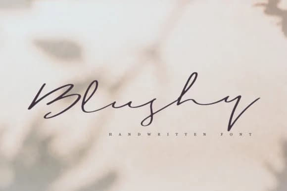 Blushy Font by Katie Holland — Script Handwritten Font