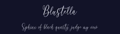 Blustella by Canoute Creative — Script Handwritten Font — thumbnail 2