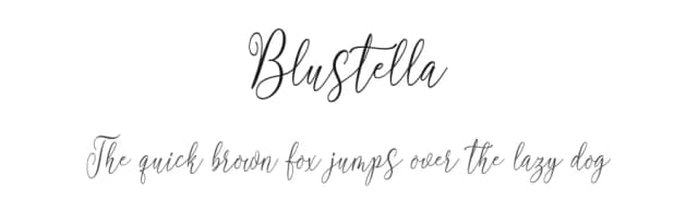 Blustella by Canoute Creative — Script Handwritten Font