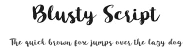 Blusty Script by Craft Supply Co. — Script Handwritten Font — thumbnail 1