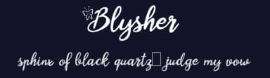 Blysher by Digital Typeface Studio — Script Handwritten Font — thumbnail 2