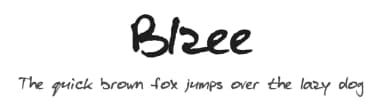 Blzee by Blaise — Script Handwritten Font — thumbnail 1