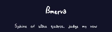 Bmerva by B Merva — Script Handwritten Font — thumbnail 2