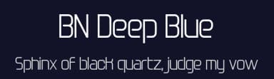 BN Deep Blue by Ben's Fonts — Sans Serif Font — thumbnail 2