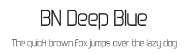 BN Deep Blue by Ben's Fonts — Sans Serif Font — thumbnail 1