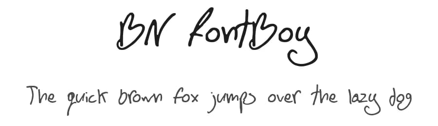 BN FontBoy by Ben's Fonts — Script Handwritten Font
