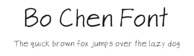 Bo Chen Font by Bo Chen — Script Handwritten Font — thumbnail 1