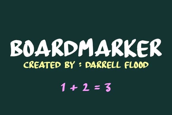 Board Marker Font by Dadiomouse — Script Handwritten Font