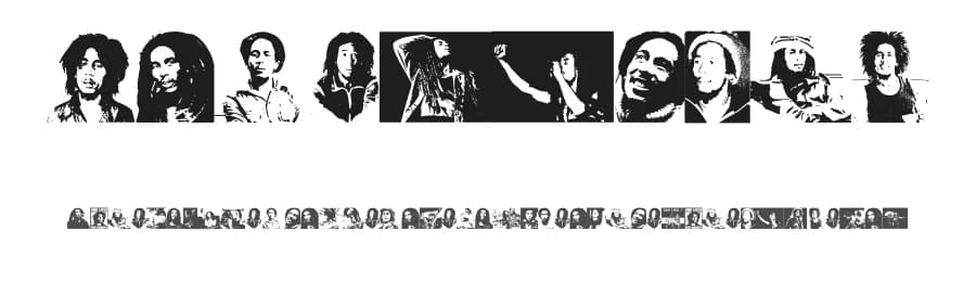 Bob Marley by Chanaka Liyanage — Dingbats Font