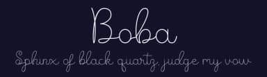Boba by Hardiboy Design — Script Handwritten Font — thumbnail 2