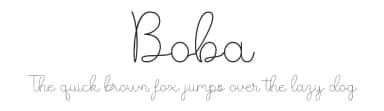 Boba by Hardiboy Design — Script Handwritten Font — thumbnail 1