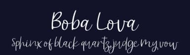 Boba Lova by AminMario — Script Handwritten Font — thumbnail 2