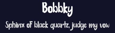 Bobbky by Chamdan Chakim — Script Handwritten Font — thumbnail 2