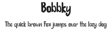 Bobbky by Chamdan Chakim — Script Handwritten Font — thumbnail 1