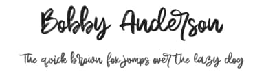 Bobby Anderson by Letterara — Script Handwritten Font — thumbnail 1