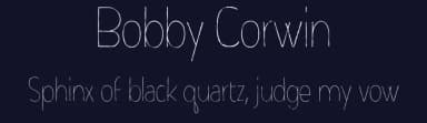 Bobby Corwin by Michael Muranaka — Script Handwritten Font — thumbnail 2
