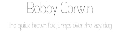 Bobby Corwin by Michael Muranaka — Script Handwritten Font — thumbnail 1