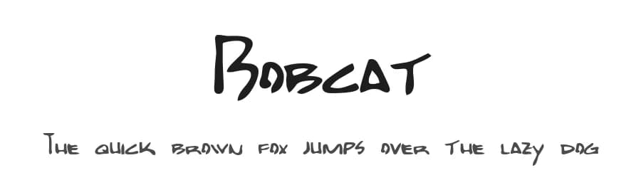 Bobcat by Andy Krahling — Script Handwritten Font