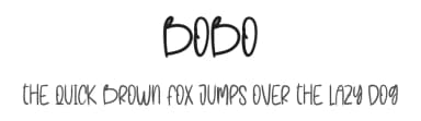 Bobo by Scratchones — Script Handwritten Font — thumbnail 1