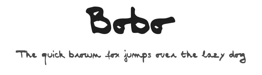 Bobo by Raoul Henry — Script Handwritten Font