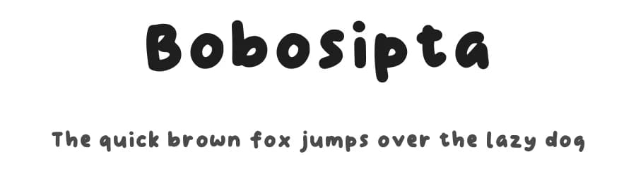 Bobosipta by Ay Slte — Script Handwritten Font