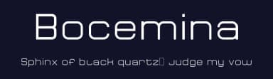 Bocemina by Erion Dyrmishi — Sans Serif Font — thumbnail 2