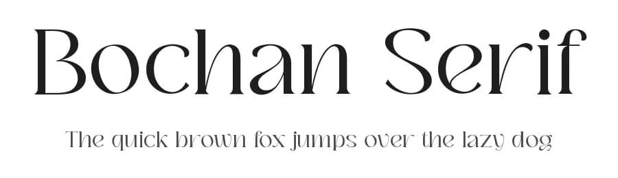 Bochan Serif by HansCo — Serif Font
