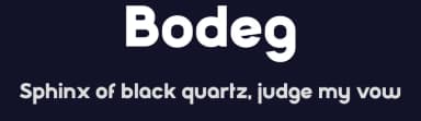 Bodeg by Nermin K — Sans Serif Font — thumbnail 2