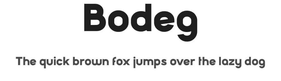 Bodeg by Nermin K — Sans Serif Font