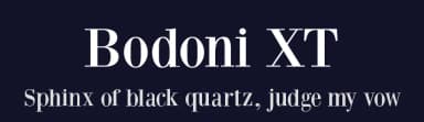Bodoni XT by Manfred Klein — Serif Font — thumbnail 2
