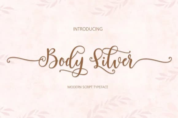 Body Silver Font by JhoelDesign — Script Handwritten Font