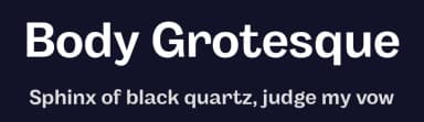 Body Grotesque by Zetafonts — Sans Serif Font — thumbnail 2