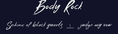 Body Rock by JSH creates — Script Handwritten Font — thumbnail 2