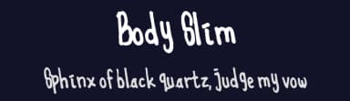 Body Slim by Indra Gunawan — Script Handwritten Font — thumbnail 2