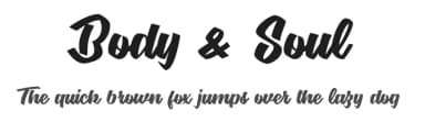 Body & Soul by Billy Argel Fonts ® — Script Handwritten Font — thumbnail 1