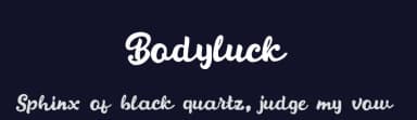 Bodyluck by !bey Design — Script Handwritten Font — thumbnail 2